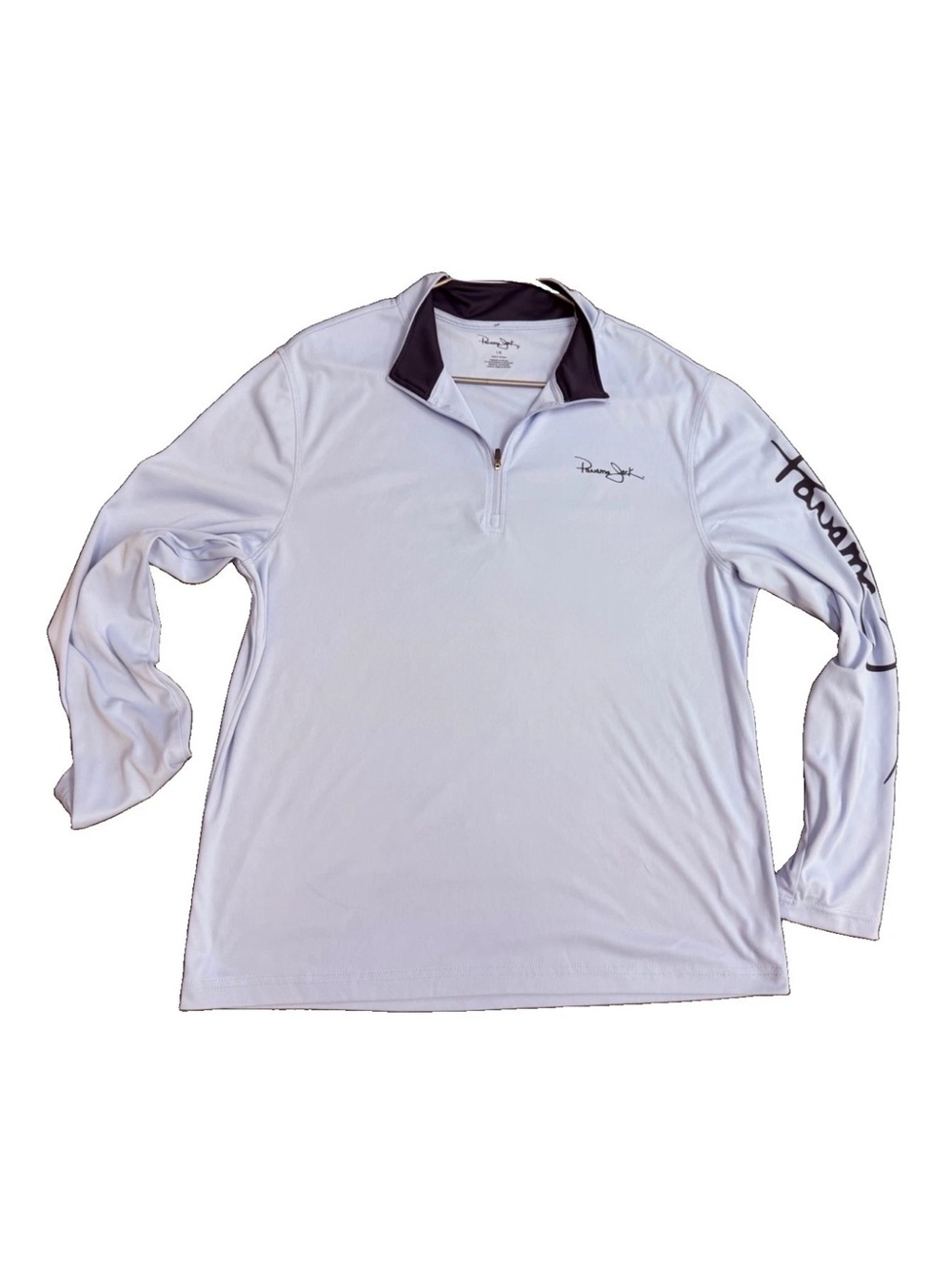 Panama Jack Blue Quarter Zip Outdoor Golf Fishing Lightweight Long Sleeve L